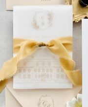 Load image into Gallery viewer, Silk Crepe Ribbon with Frayed Edge