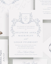 Load image into Gallery viewer, Delphine Wedding Invitation Suite
