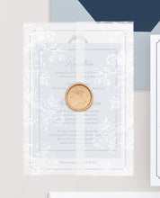 Load image into Gallery viewer, White Ink Vellum Invitation Wraps
