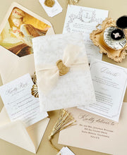 Load image into Gallery viewer, Printed Vellum Invitation Wraps
