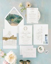 Load image into Gallery viewer, Frances Wedding Invitation Suite
