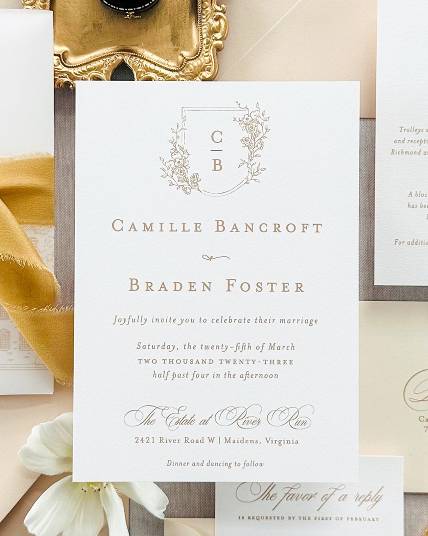 Camille Wedding Invitation Suite