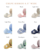 Load image into Gallery viewer, Silk Crepe Ribbon with Frayed Edge