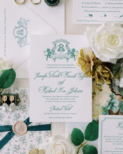 Load image into Gallery viewer, Royal Lion Wedding Invitation Suite