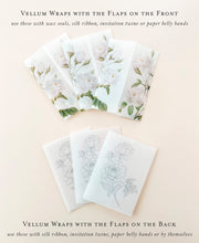 Load image into Gallery viewer, Printed Vellum Invitation Wraps