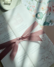 Load image into Gallery viewer, Silk Ribbon with Woven Edge