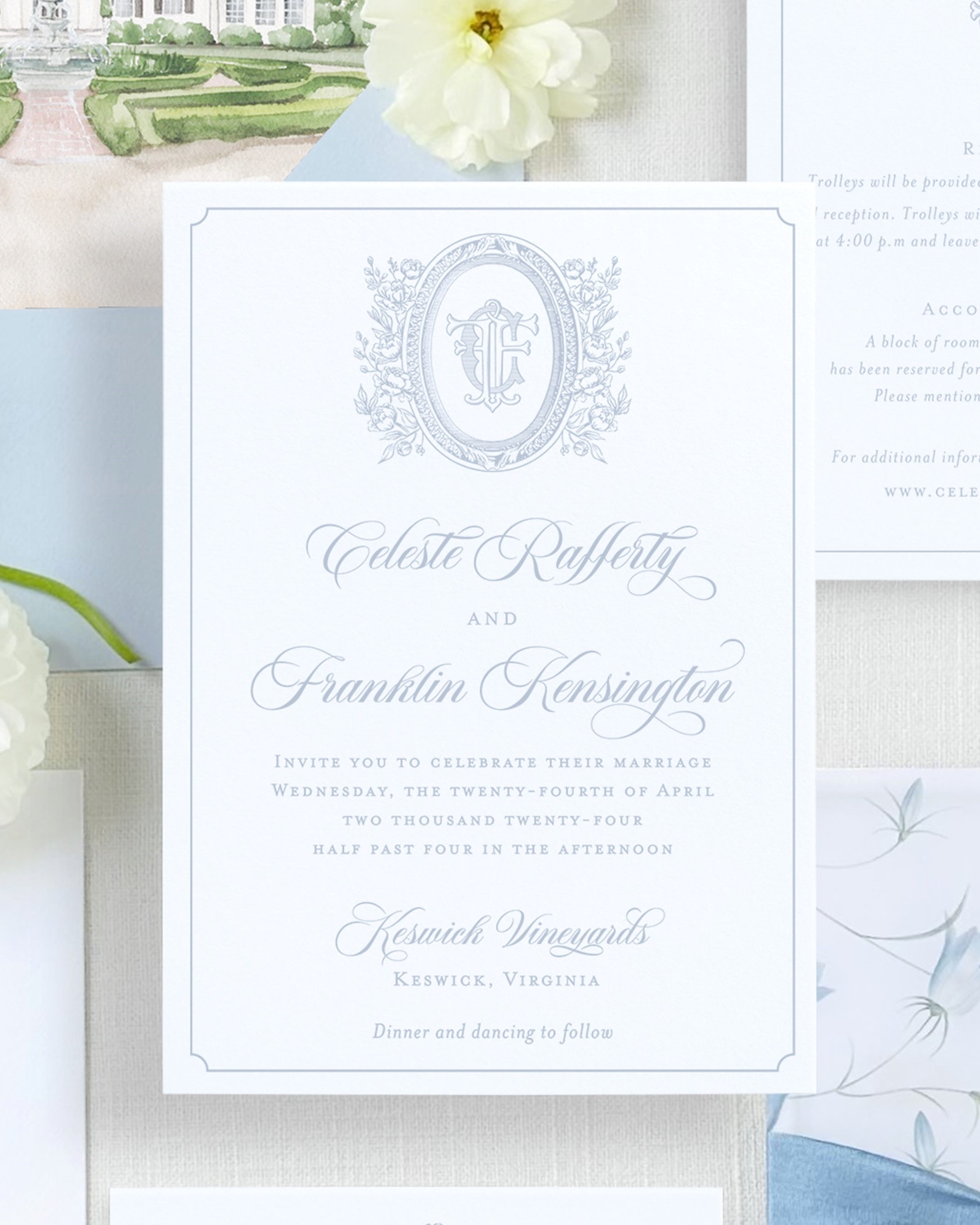 Celeste Wedding Invitation Suite