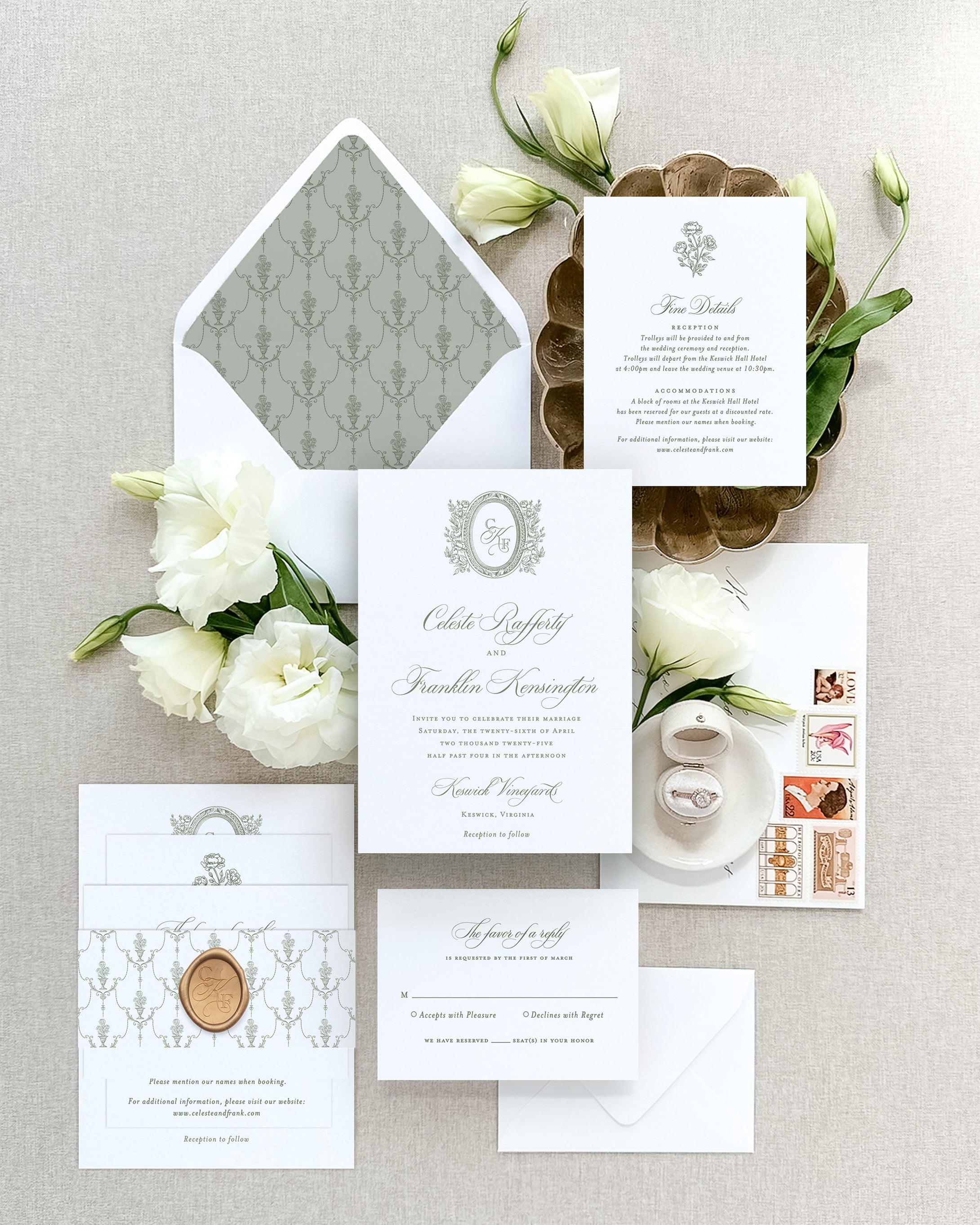 Celeste Wedding Invitation Suite