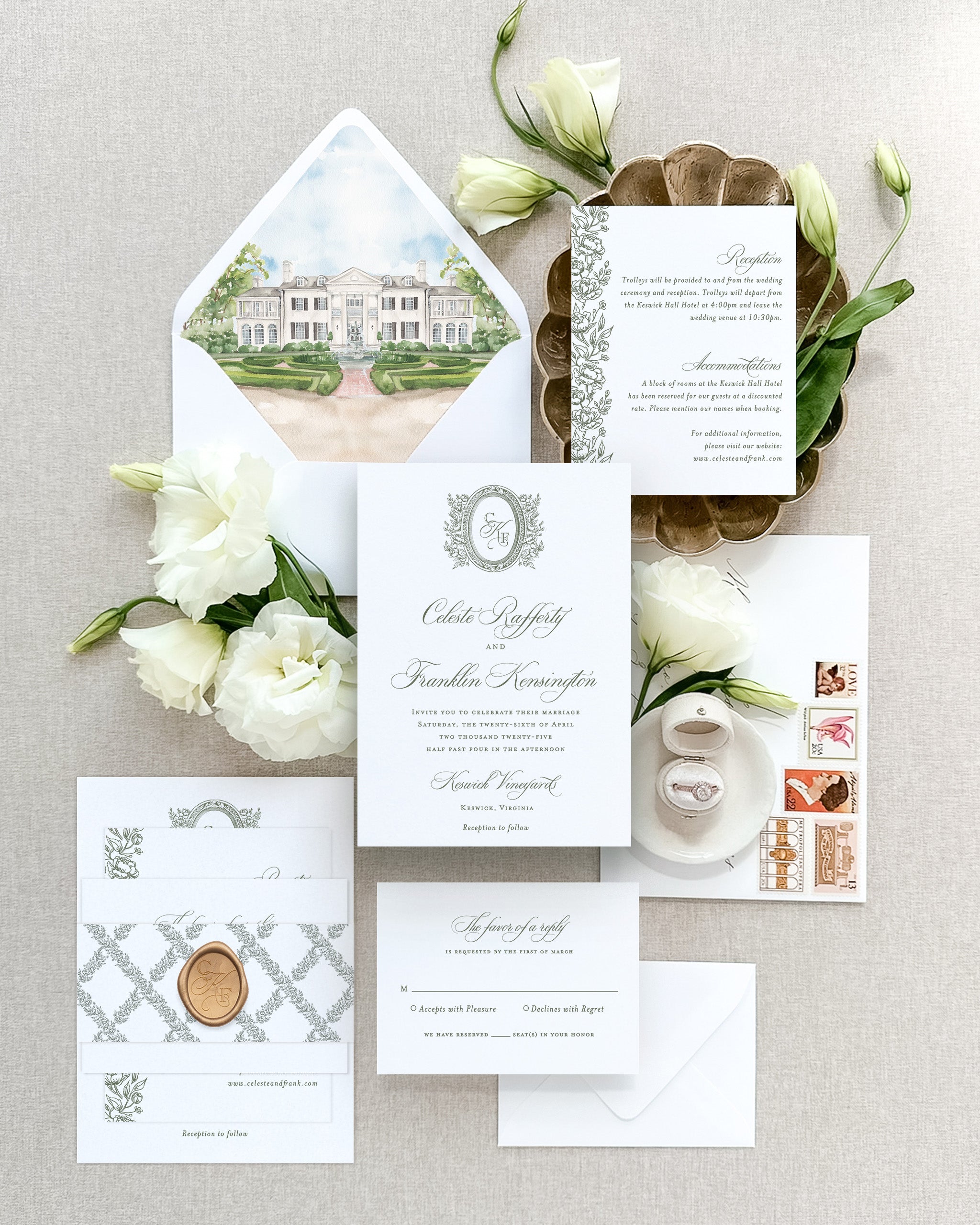 Celeste Wedding Invitation Suite