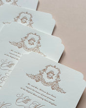 Load image into Gallery viewer, Die-Cut Upgrade | Elegant Shaped Cards for Semi-Custom Suites
