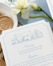 Load image into Gallery viewer, Die-Cut Upgrade | Elegant Shaped Cards for Semi-Custom Suites
