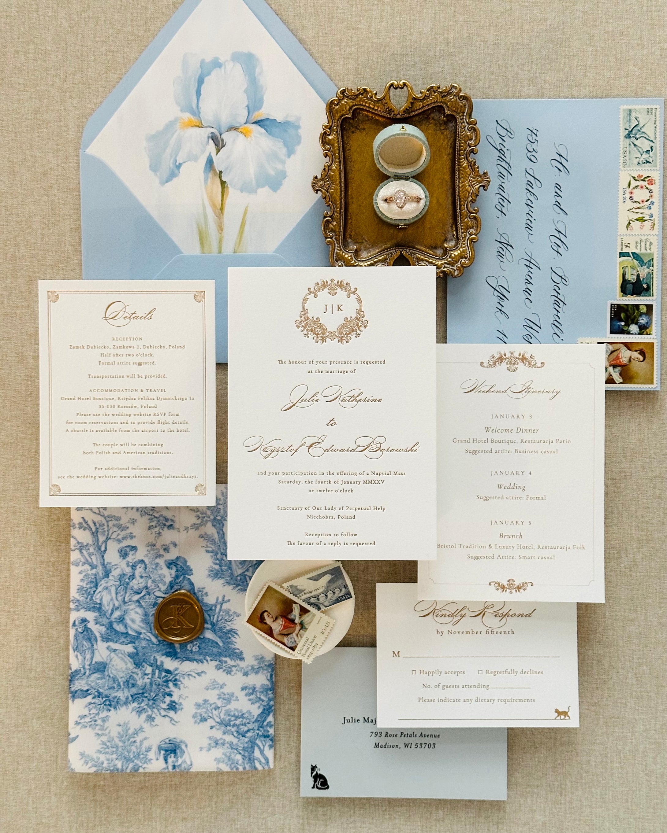 Harlow Wedding Invitation Suite