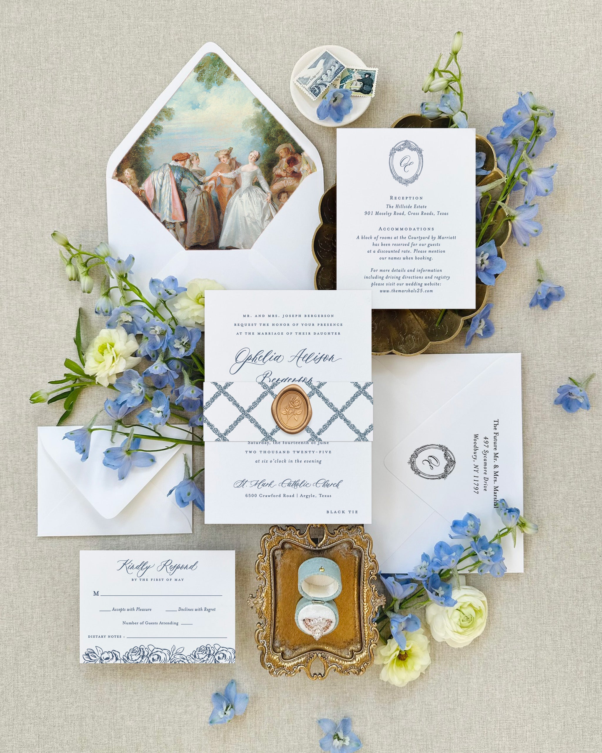 Ophelia Wedding Invitation Suite