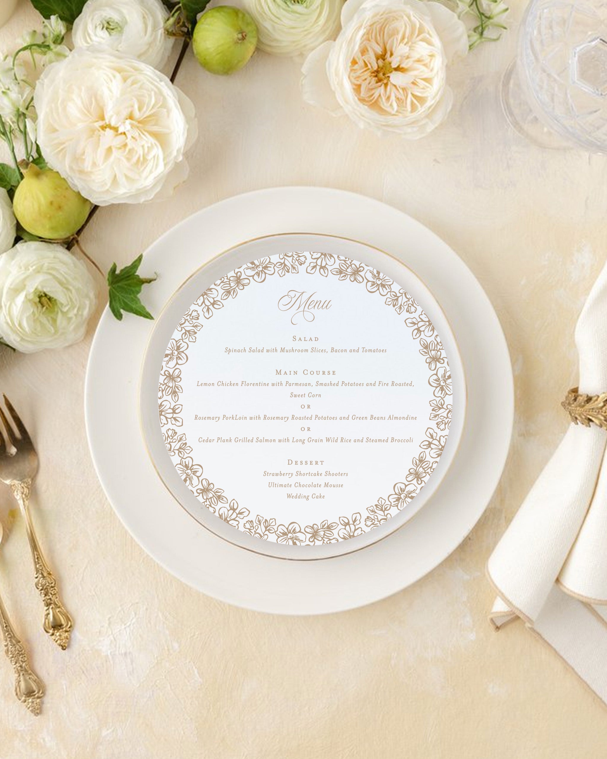 Abigail Circle Menus