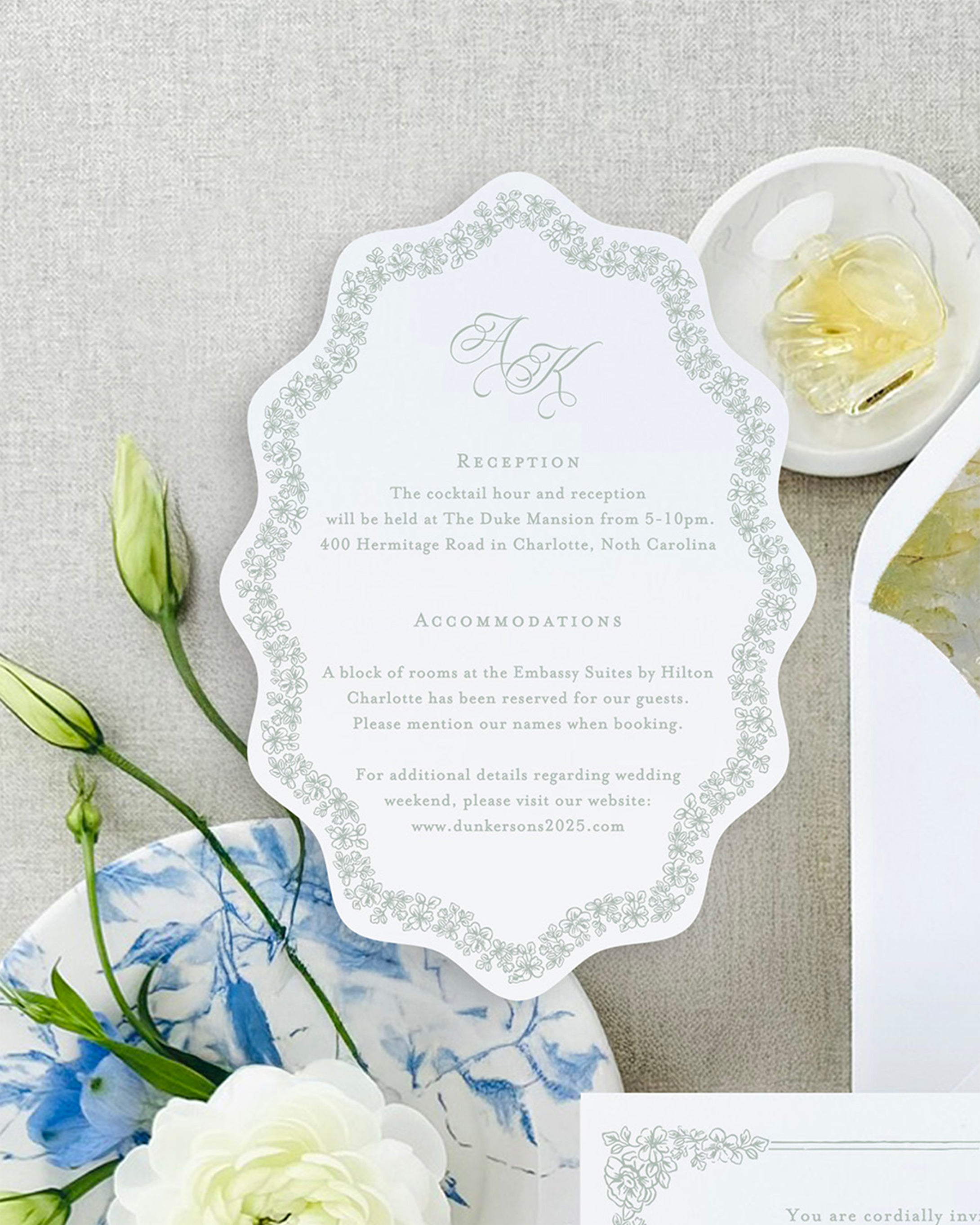 Die-Cut Upgrade | Elegant Shaped Cards for Semi-Custom Suites