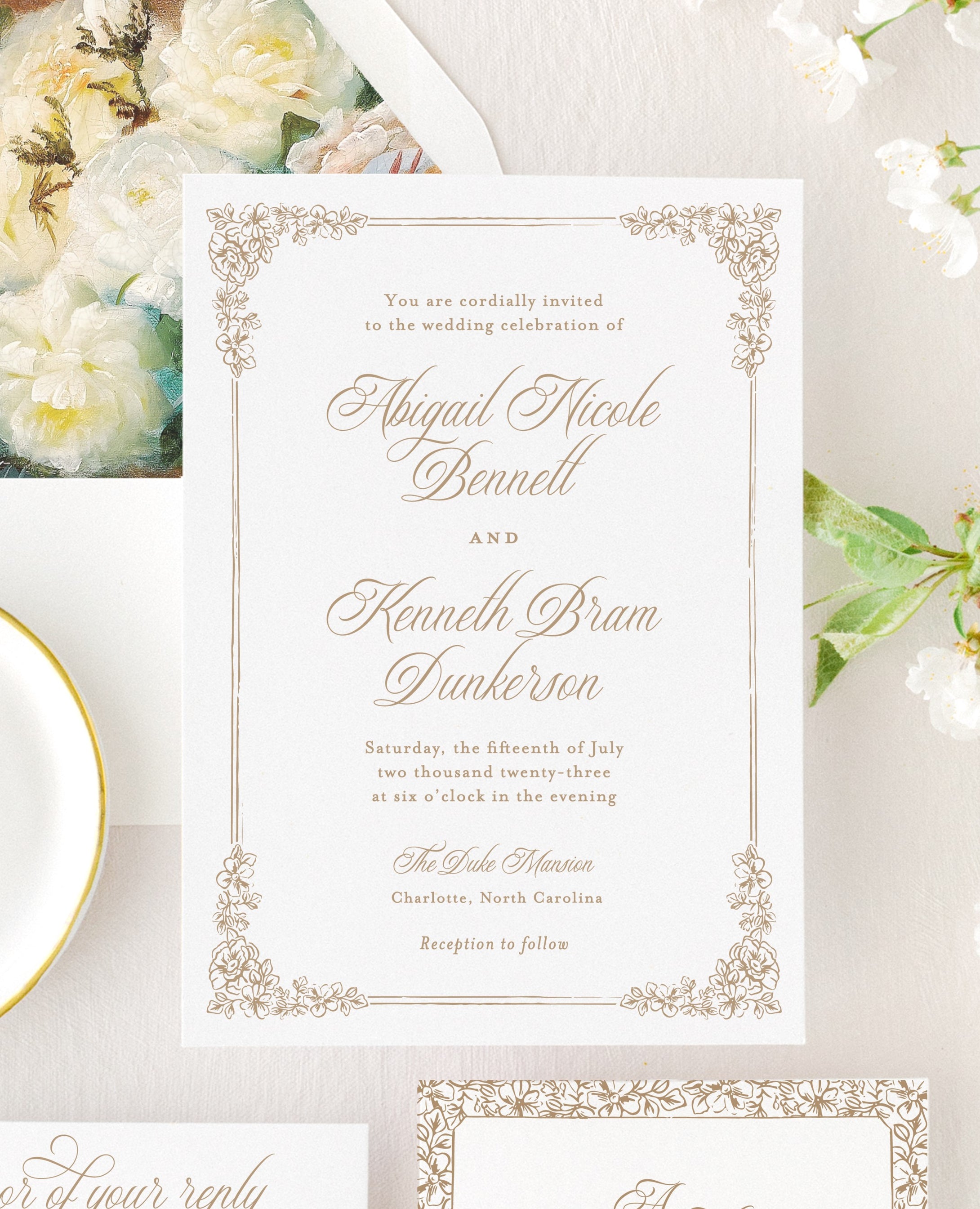 Abigail Wedding Invitation Suite