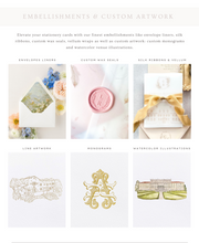 Load image into Gallery viewer, Genevieve Wedding Invitation Suite
