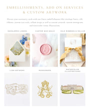 Load image into Gallery viewer, Celeste Wedding Invitation Suite
