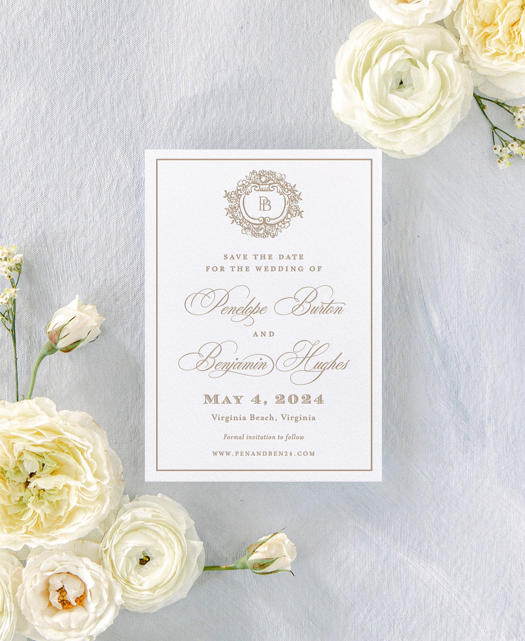 Penelope save the date cards